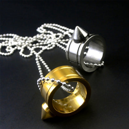 Knuckle Duster Window Breaking Defense Pendant Ring