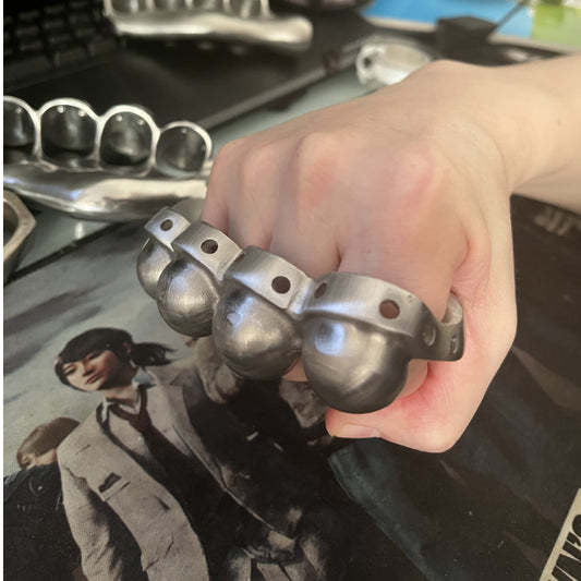 Left Right Hand Stainless Steel Knuckle Duster Grapple Fight