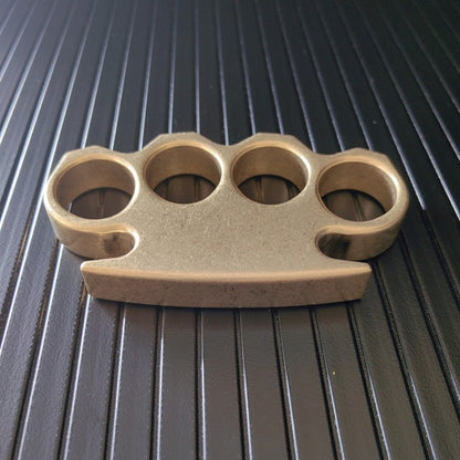 The KING GOD Classic Stonewashed Brass Knuckle Duster EDC