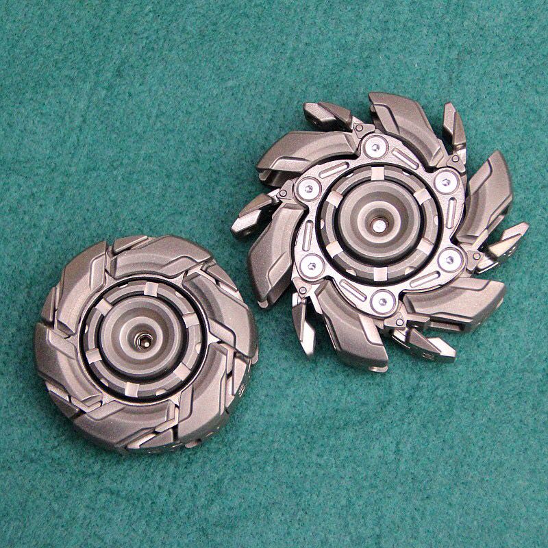 Decompress Toys Stainless Steel Mechanical Armor Fingertip Gyro