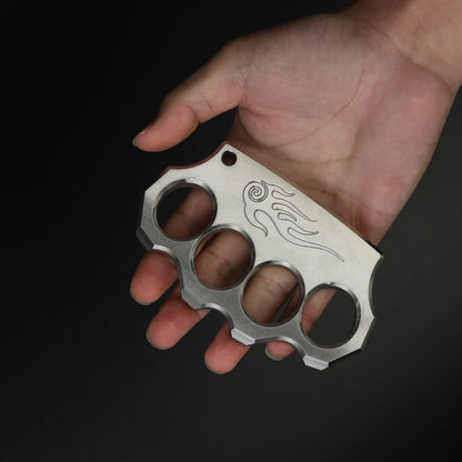 Fiery Cloud- Fine Steel Knuckle Duster Grapple EDC Tool