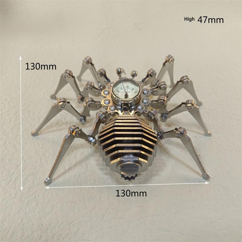 Precision Stainless Steel Static Mechanical Spider Clock