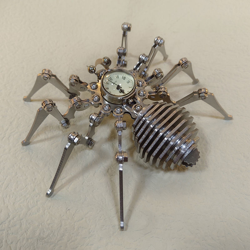 Precision Stainless Steel Static Mechanical Spider Clock