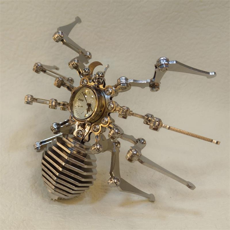 Precision Stainless Steel Static Mechanical Spider Clock