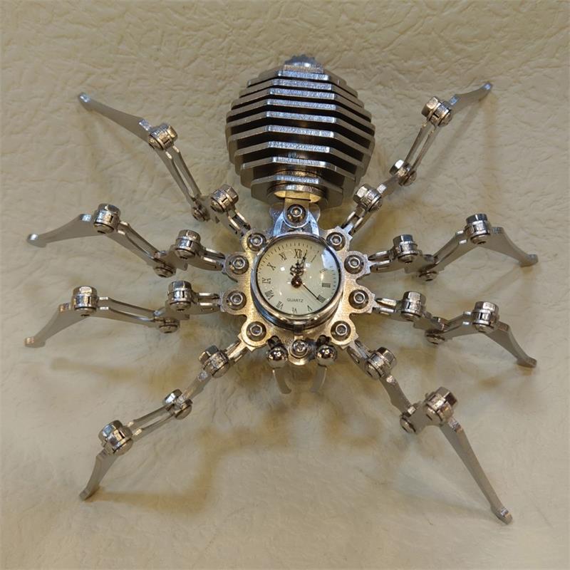 Precision Stainless Steel Static Mechanical Spider Clock