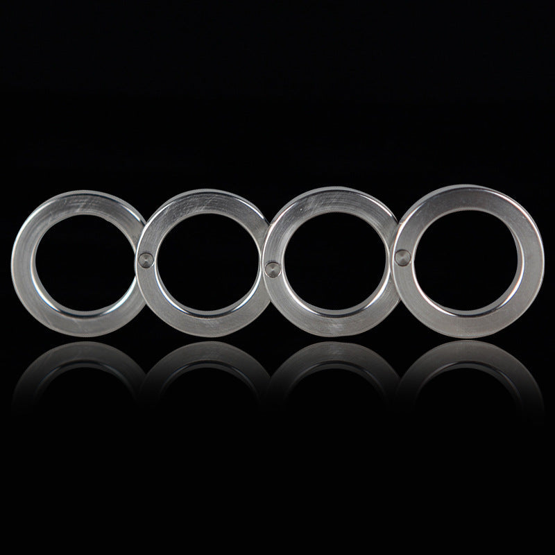 Circle-Stainless Steel Knuckle Duster Four Finger Foldable Finger