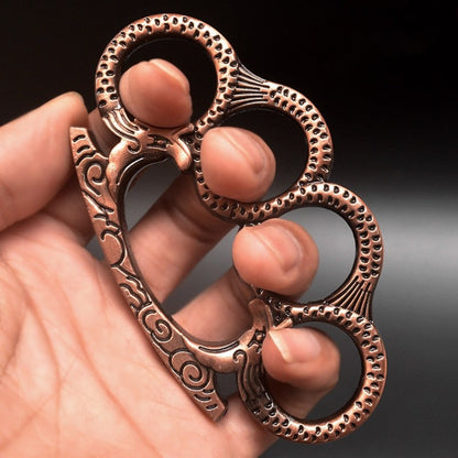 Dragon Pattern-brass Knuckle Duster Window Breaker EDC Self Defense