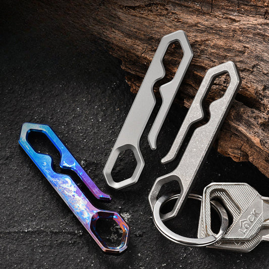 TC4 Titanium Belt & Key Hook EDC