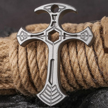 Multifunctional Cross Pendant Bottle Opener Hex Wrench