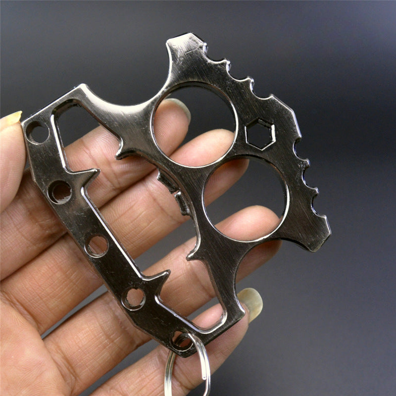 Shark-Double Finger Brass Knuckle Duster Beer Bottle Opener