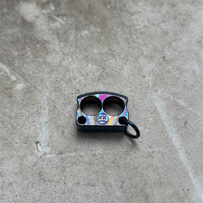 Mini Titanium Knuckle Duster Pendant Jewelry