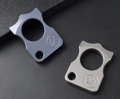 Crying Face-Titanium Knuckle Duster One Finger Knuckles EDC