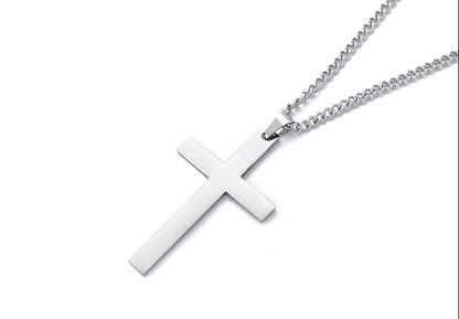 Titanium Steel Cross-shaped Necklace Pendant Gift
