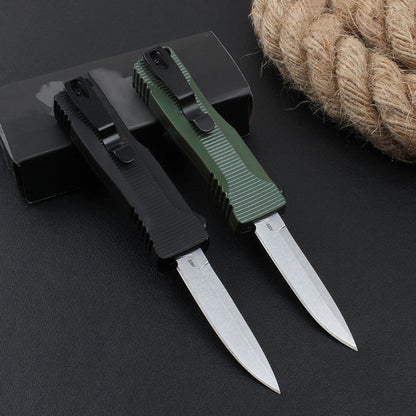 BM 4850 Stonewashed Blade Zinc Aluminum Handle Tactical Knife