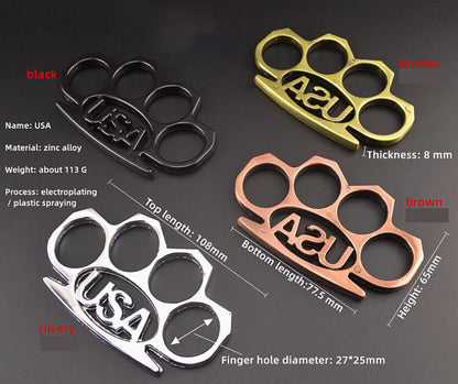 USA-brass knuckle duster outdoor safety Self Defense EDC