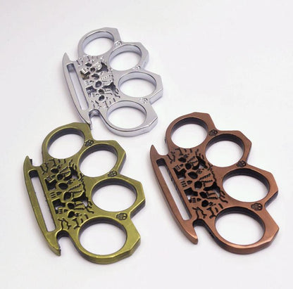 Ghost-Hard Brass Knuckle Duster Self-protection Window Breaker EDC