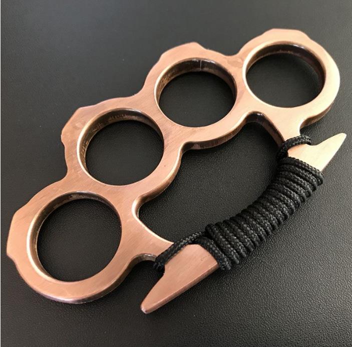 With Rope Brass Knuckle Duster for Self Defense EDC