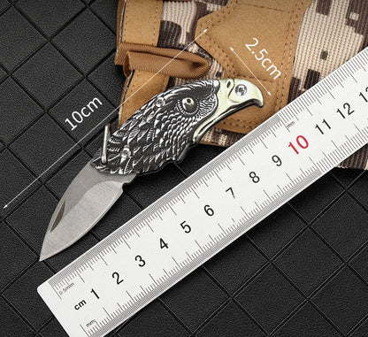 Portable Falcon Folding Knife Keychain Knives Pendant EDC Tools