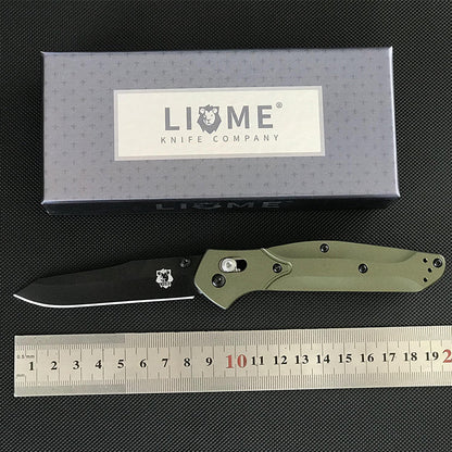 Coltello pieghevole Liome 940 Axis con impugnatura in alluminio Saber