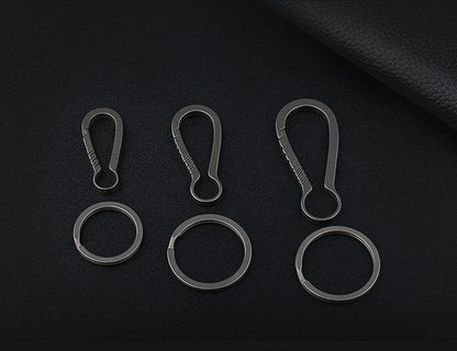 Fashion Minimalist Titanium Keychain Clip Key