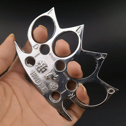 Hard Ride-brass Knuckle Duster EDC Self Defense Fight