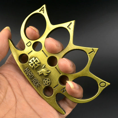 Hard Ride-brass Knuckle Duster EDC Self Defense Fight