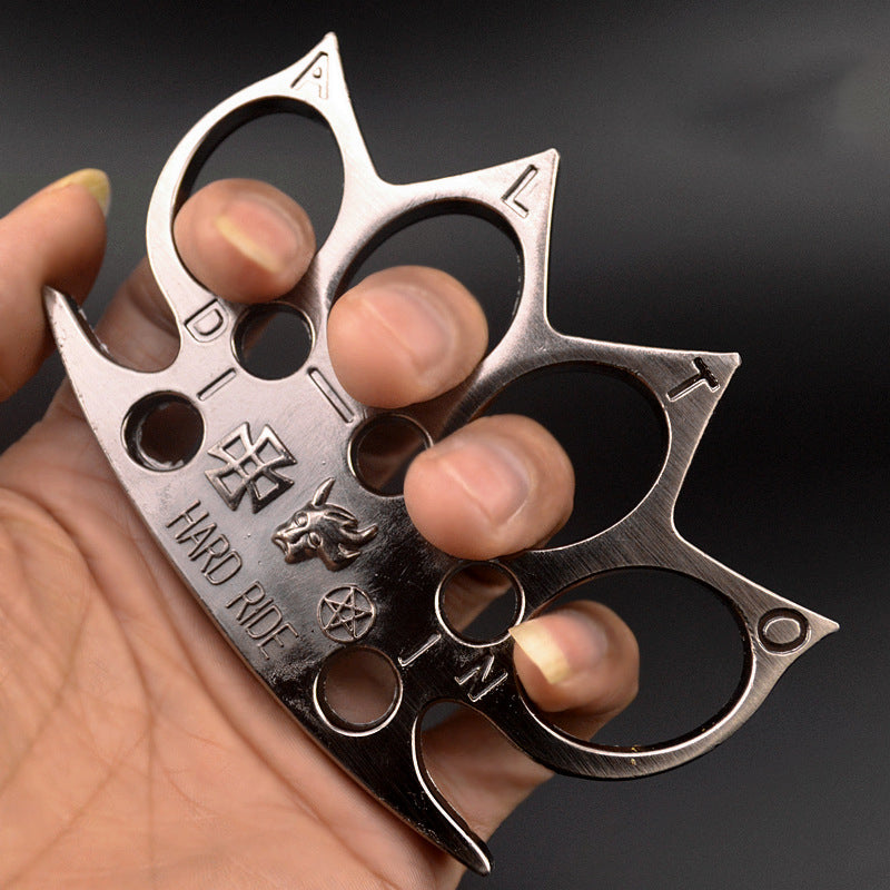 Hard Ride-brass Knuckle Duster EDC Self Defense Fight