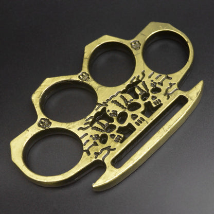 Ghost-Hard Brass Knuckle Duster Self-protection Window Breaker EDC