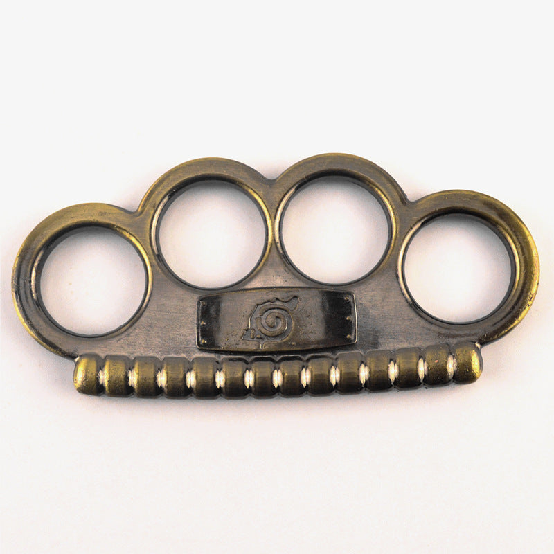 Naruto-Brass Knuckle Duster EDC Autodifesa Rompifinestre