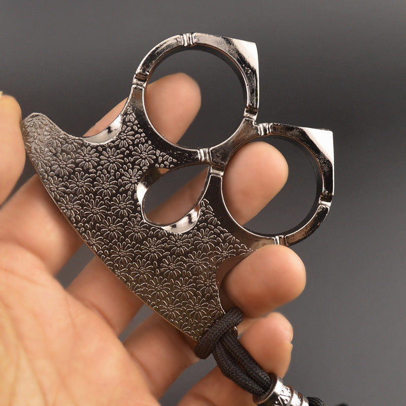 Elf-brass Knuckle Duster Two Finger Knuckles Self Defense EDC