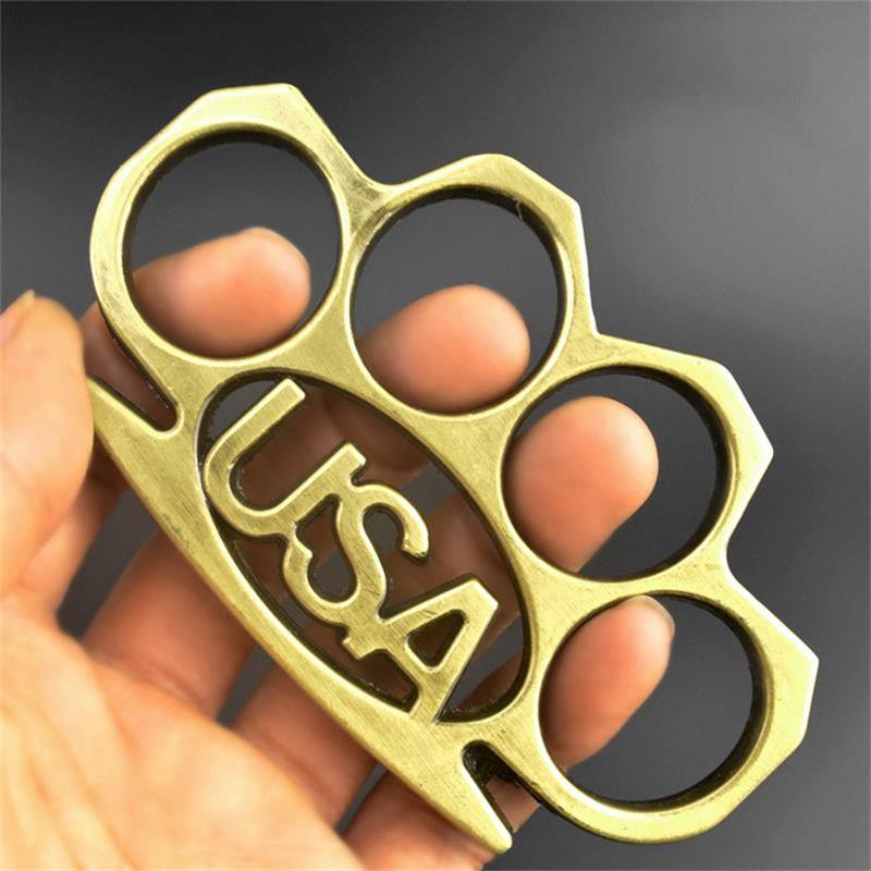 USA-brass knuckle duster outdoor safety Self Defense EDC