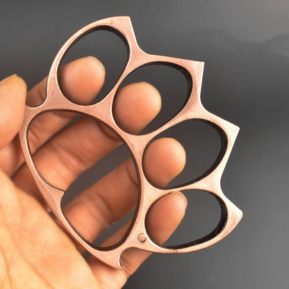 Lotus-Solid Brass Knuckle Duster for Window Breaker Self Defense EDC