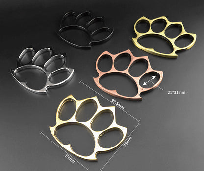 Lotus-Solid Brass Knuckle Duster for Window Breaker Self Defense EDC