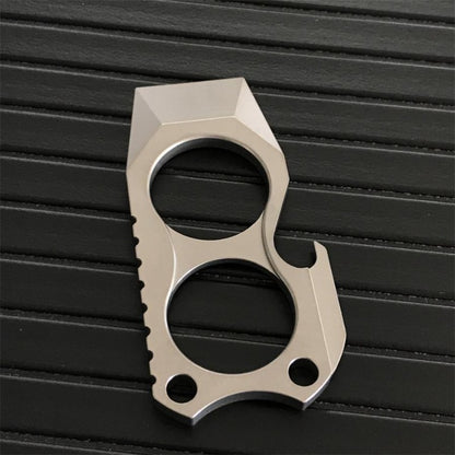 TC4 Titanium Mini Two Finger Knuckles Crowbar Bottle Opener EDC