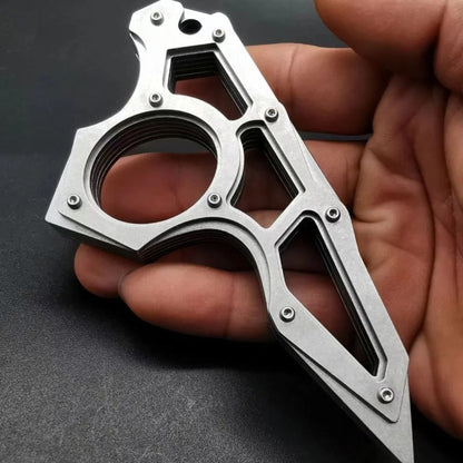 Dragon Teeth-Steel Knuckle Duster Finger Spiked Protective Tool