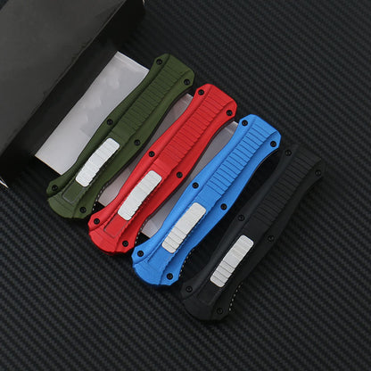 D2 Single Blade Aluminum Handle Knife Grapple Tactical Mini Knives