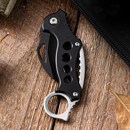 With Holes Portable Outdoor Claw Knife Folding Knives EDC Tool