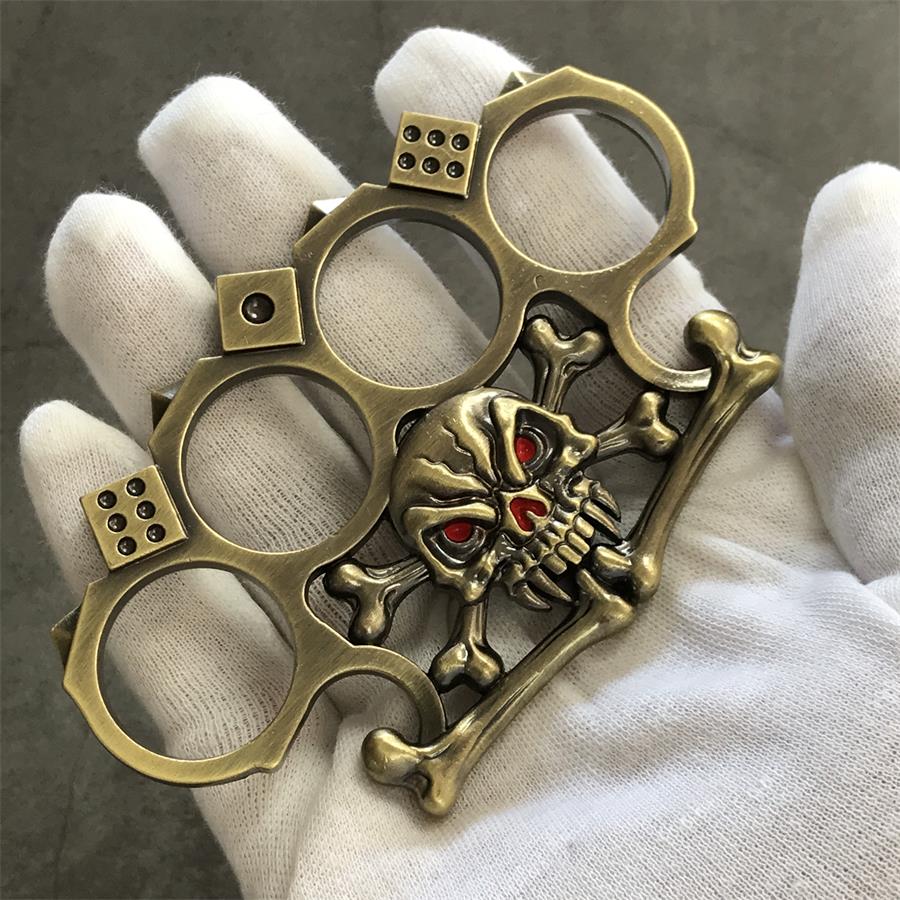 Creative Design Dice Skull Brass Knuckle Duster EDC