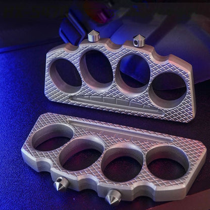Detachable Cone Tip Knuckle Dusters Broken Window EDC