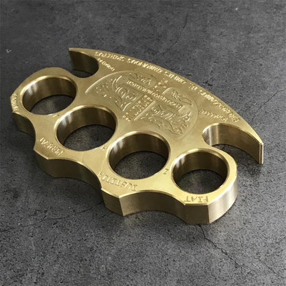 Warrior- Solid Brass Knuckle Duster Safety-defend EDC Tool