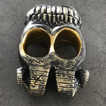 Fashion Skull Knuckle Duster – Ram Horn Decorative EDC Accessory