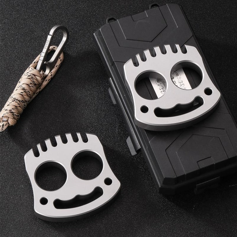 Brook- Steel Knuckle Duster Female Anti Wolf Defense ED