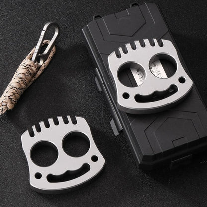 Brook- Steel Knuckle Duster Female Anti Wolf Defense ED