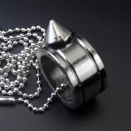 Knuckle Duster Window Breaking Defense Pendant Ring