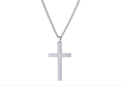 Titanium Steel Cross-shaped Necklace Pendant Gift
