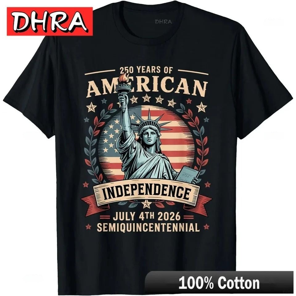 American 250 Anniversary 250 Year American T-shirt Independence Day Commemorative T-shirt