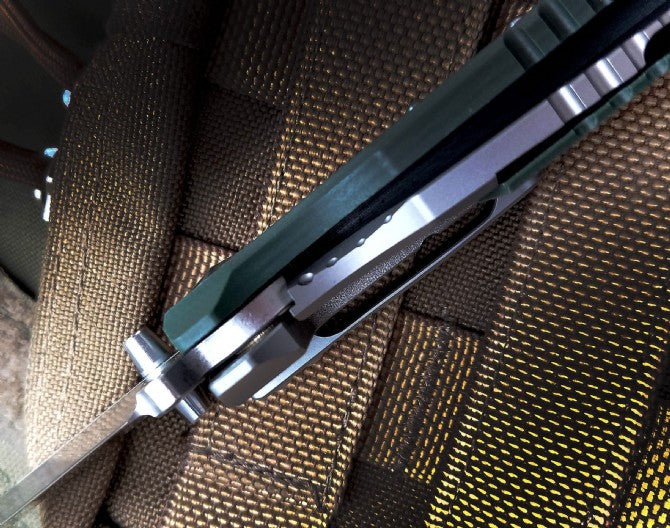 BM755 Small Folding Outdoor Titanium Alloy Green G10 Tool