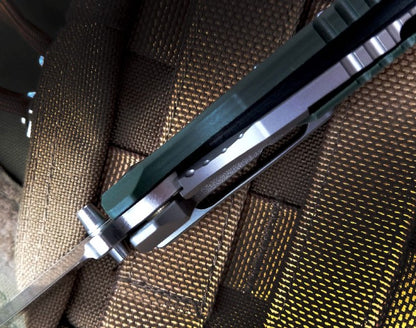 BM755 Small Folding Outdoor Titanium Alloy Green G10 Tool