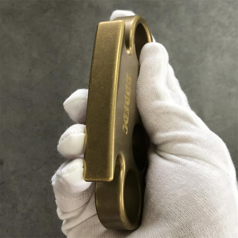 GODEDC Old Style Brass Knuckle Duster EDC Tool