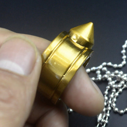 Knuckle Duster Window Breaking Defense Pendant Ring